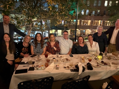 L to R: Payton Smith, Kelly Gurlen, Angie Young, Jennifer Lester, Scott Worth, Melinda Martin, Anne Laidlaw, Lenora Herr, Jim Laidlaw